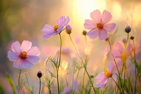 Zarte Blüten im sanften Licht