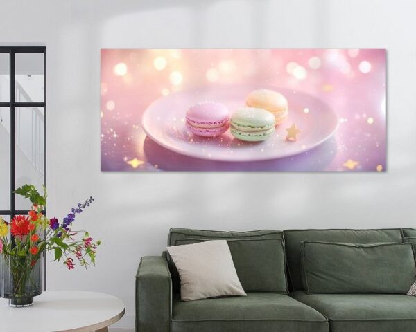 Zarte Macarons in Pastellfarben