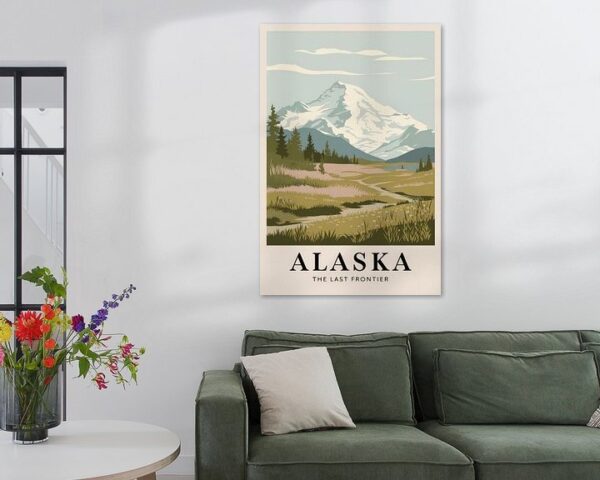 Alaska Vintage Travel Poster