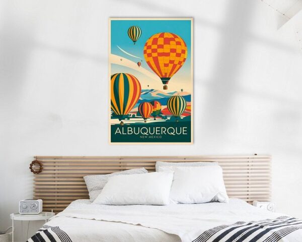 Albuquerque, New Mexico Vintage Travel Poster