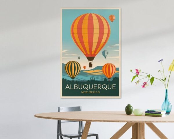 Albuquerque, New Mexico Vintage Travel Poster