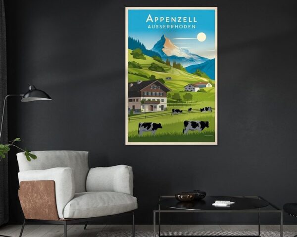 Appenzell Ausserrhoden Vintage Travel Poster