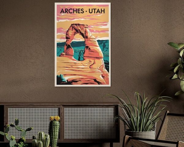 Arches, Utah Vintage Travel Poster