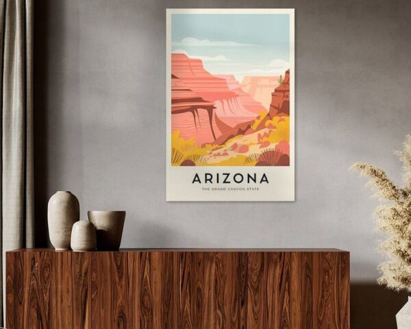 Arizona Vintage Travel Poster