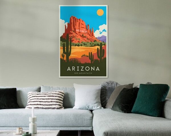 Arizona Vintage Travel Poster