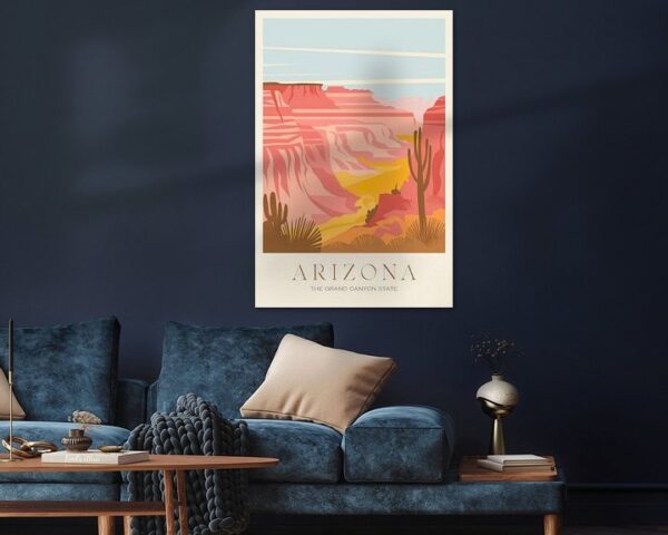 Arizona Vintage Travel Poster