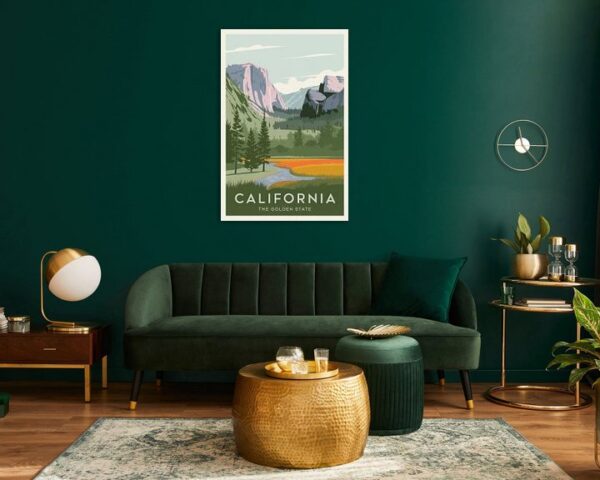 California Vintage Travel Poster