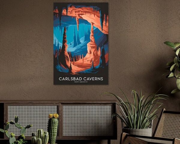 Carlsbad, New Mexico Vintage Travel Poster