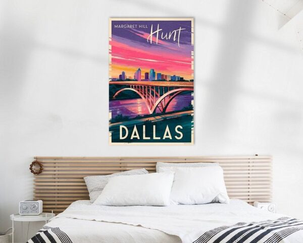 Dallas, Texas Vintage Travel Poster