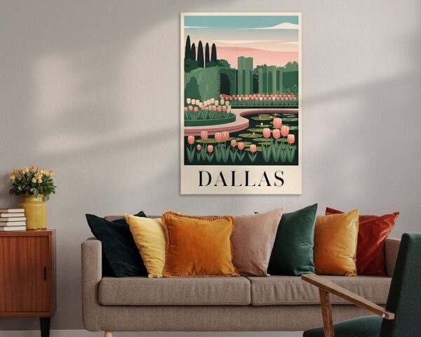 Dallas Vintage Travel Poster