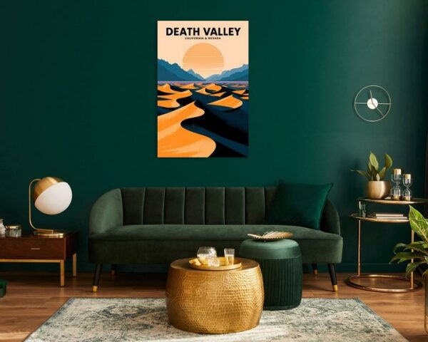 Death Valley, California & Nevada Vintage Travel Poster