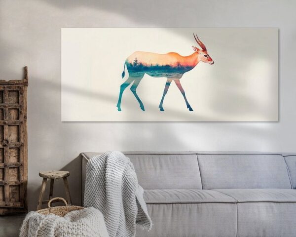 Farbenfrohe Antilope