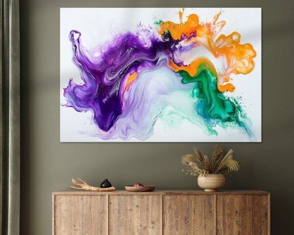 Farbenfrohe Aquarell Explosion