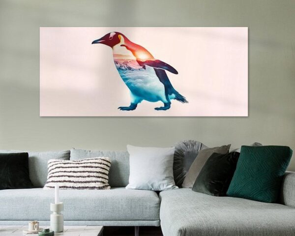 Farbenfroher Pinguin