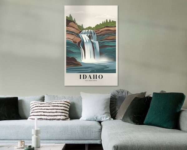 Idaho Vintage Travel Poster