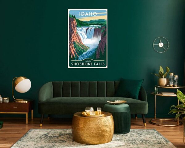 Idaho Vintage Travel Poster