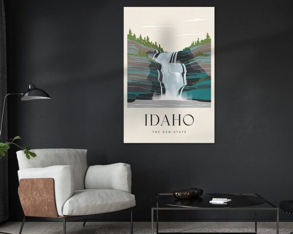 Idaho Vintage Travel Poster