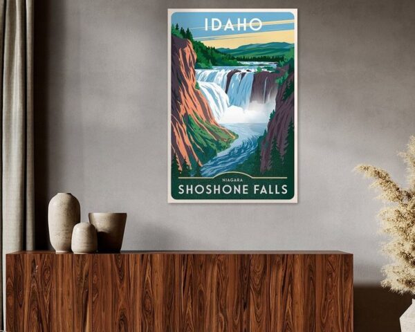 Idaho Vintage Travel Poster