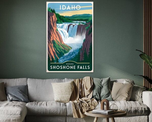 Idaho Vintage Travel Poster