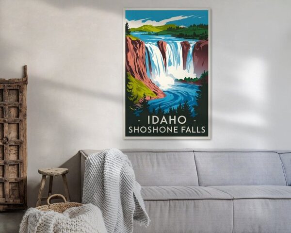 Idaho Vintage Travel Poster