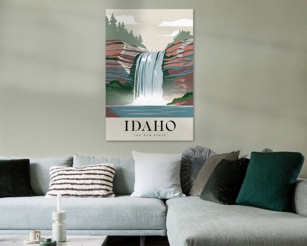 Idaho Vintage Travel Poster