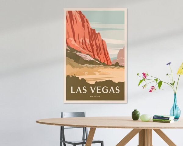 Las Vegas, Nevada Vintage Travel Poster