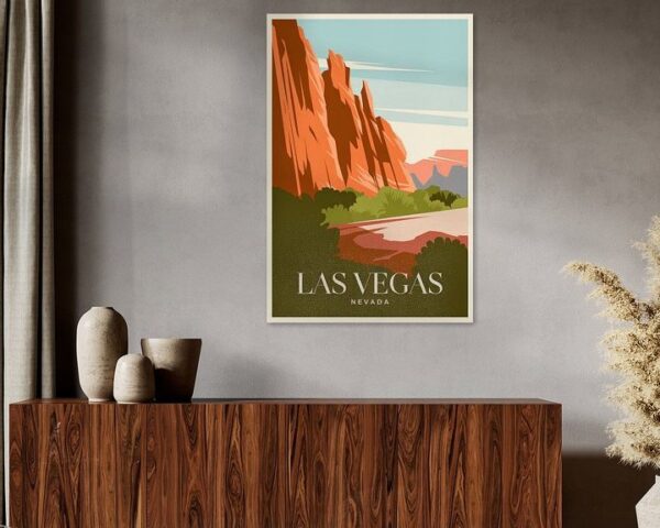 Las Vegas, Nevada, Vintage Travel Poster