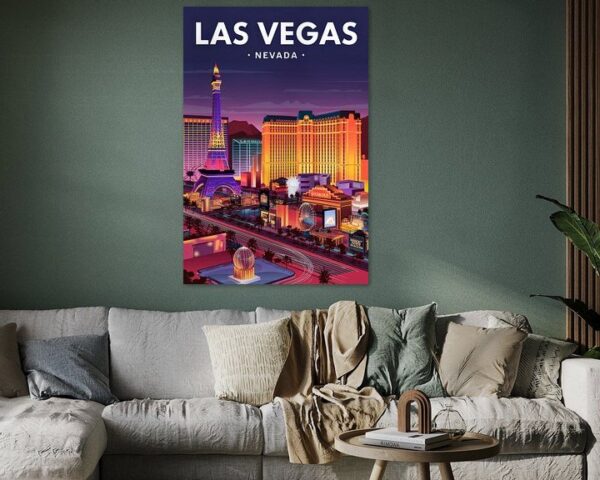 Las Vegas, Nevada Vintage Travel Poster