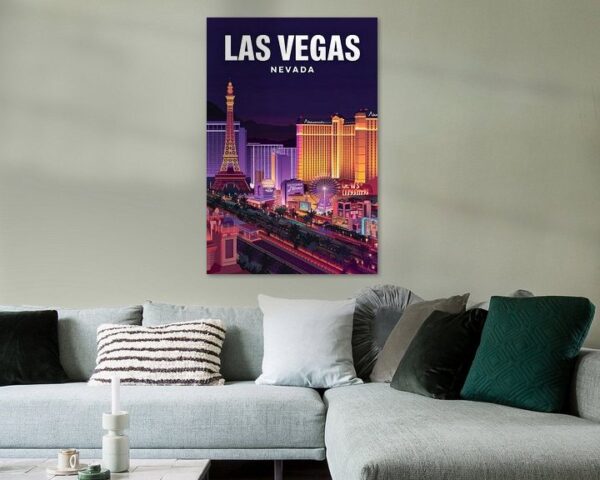 Las Vegas, Nevada Vintage Travel Poster