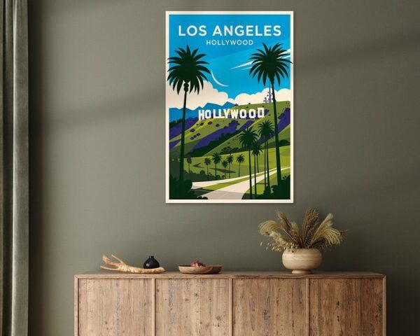 Los Angeles Vintage Travel Poster