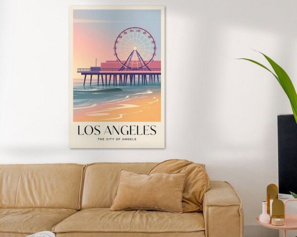 Los Angeles Vintage Travel Poster