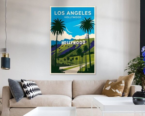 Los Angeles Vintage Travel Poster