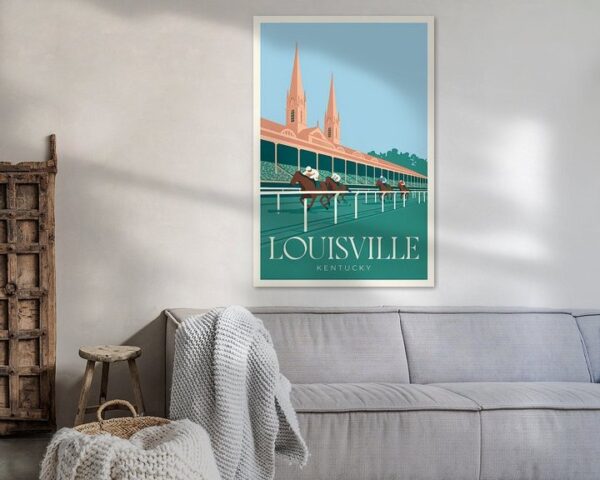 Louisville, Kentucky Vintage Travel Poster