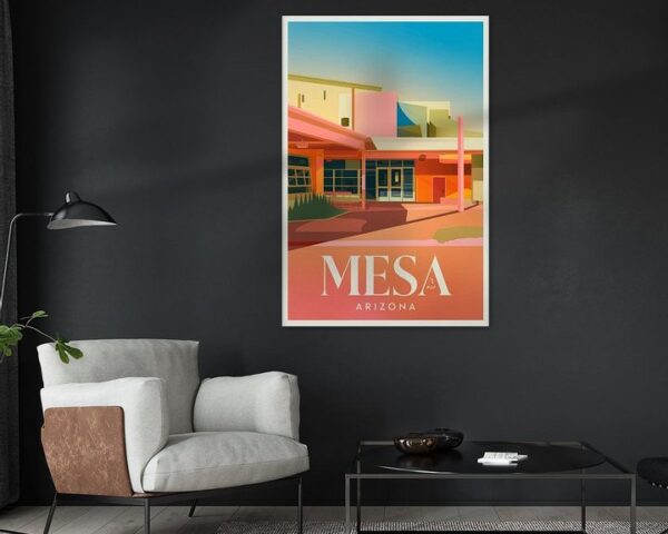 Mesa, Arizona Vintage Travel Poster