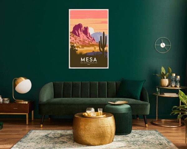 Mesa, Arizona Vintage Travel Poster