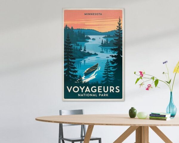 Minnesota Vintage Travel Poster