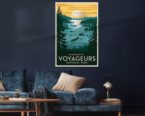 Minnesota Vintage Travel Poster