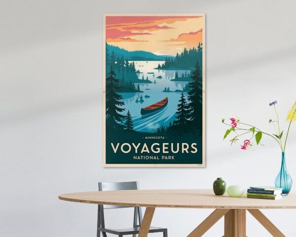 Minnesota Vintage Travel Poster