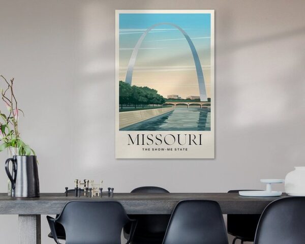 Missouri Vintage Travel Poster