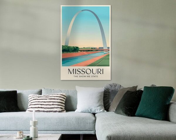 Missouri Vintage Travel Poster