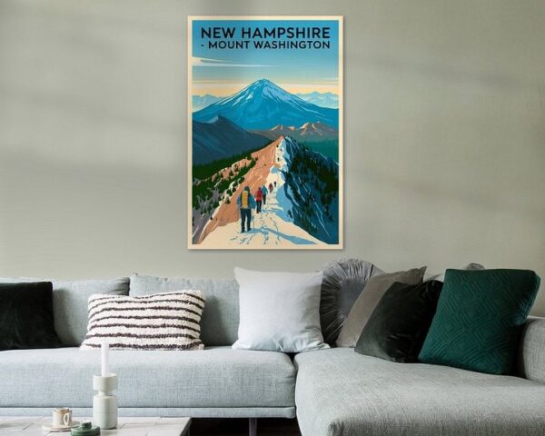 New Hampshire Vintage Travel Poster