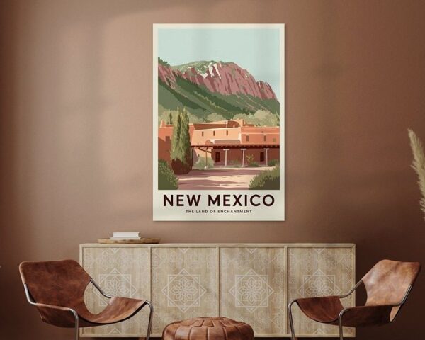 New Mexico Vintage Travel Poster