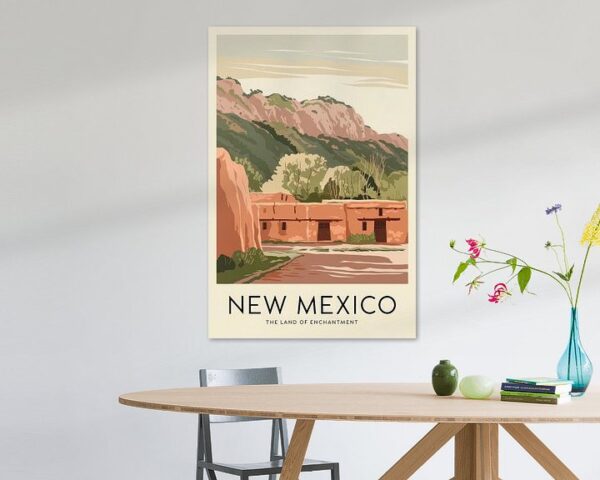 New Mexico Vintage Travel Poster