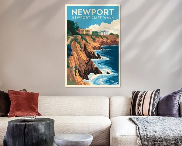 Newport, Rhode Island - Vintage Travel Poster