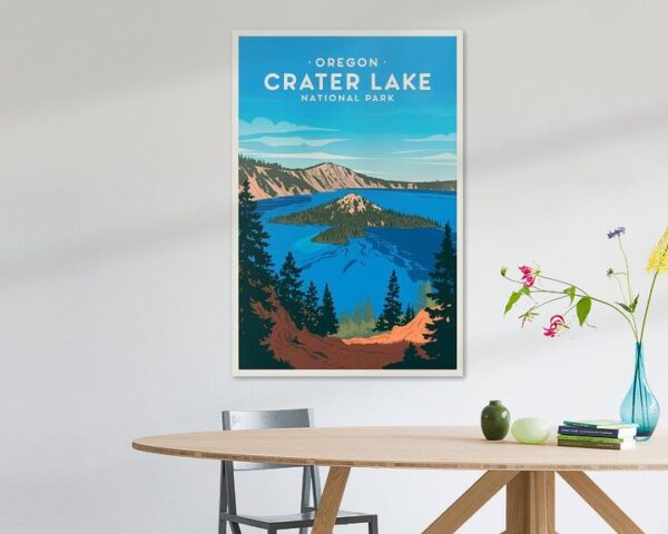 Oregon Vintage Travel Poster