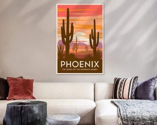 Phoenix, Arizona Vintage Travel Poster