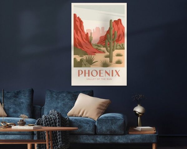 Phoenix, Arizona Vintage Travel Poster