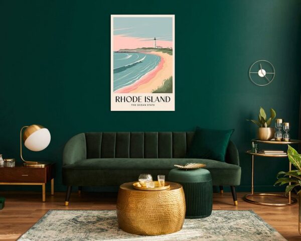 Rhode Island Vintage Travel Poster