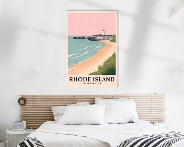 Rhode Island Vintage Travel Poster