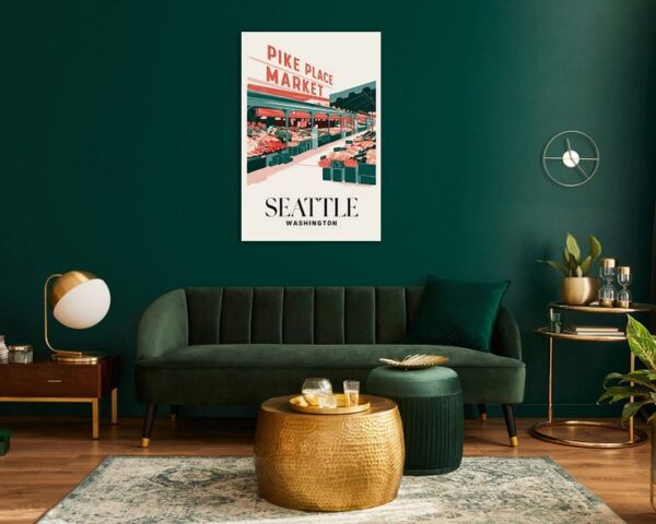 Seattle, Washington Vintage Travel Poster